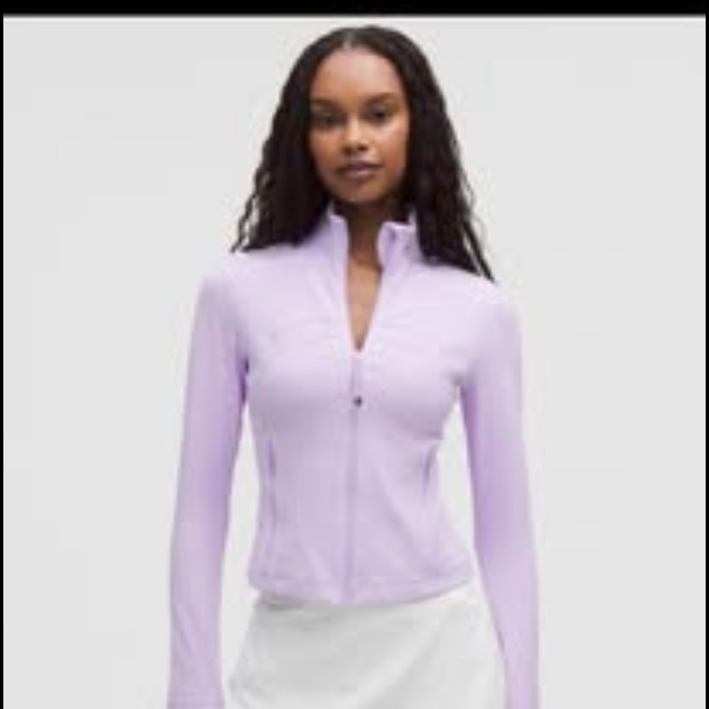 Lululemon Lavender Frost Cropped define Jacket